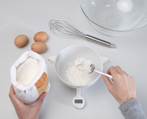 Cantar Bucatarie Pliabil Alb