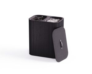 Cos de rufe 2 compartimente Tota Luxe 90L Negru