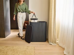 Cos de rufe 2 compartimente Tota Luxe 90L Negru